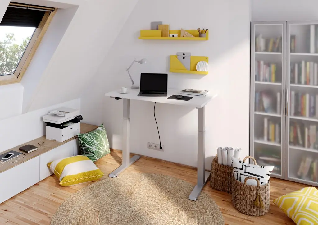 Homeoffice Schreibtisch höhenverstellbar