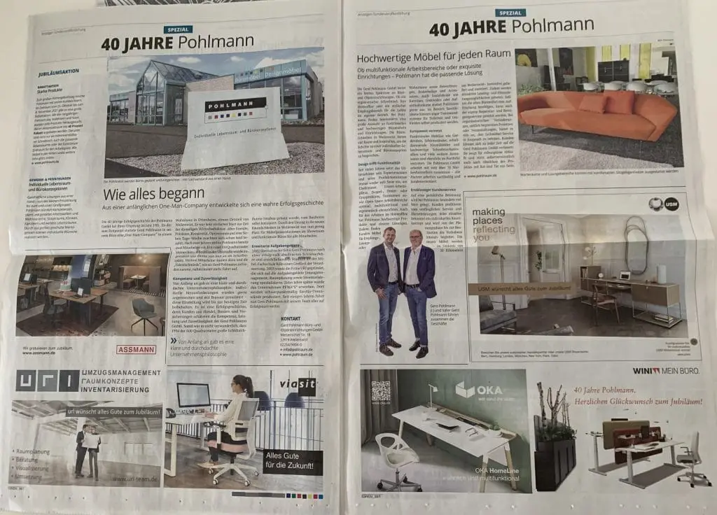 Jubiläumsaktion Printanzeige
